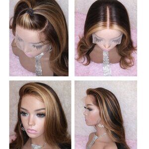 ✨1b/30/27 Highlight 20 in Human Hair Lace Wig I Customized 13x6 Versatile Look✨